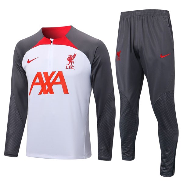 Sweatshirts Liverpool 2022-23 Weiß Grau